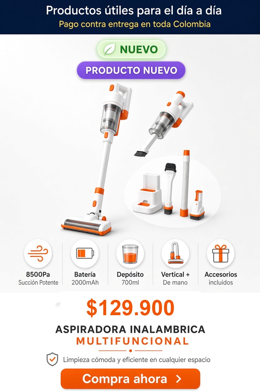 Aspiradora inalámbrica 2 en 1 OnelixGlobal